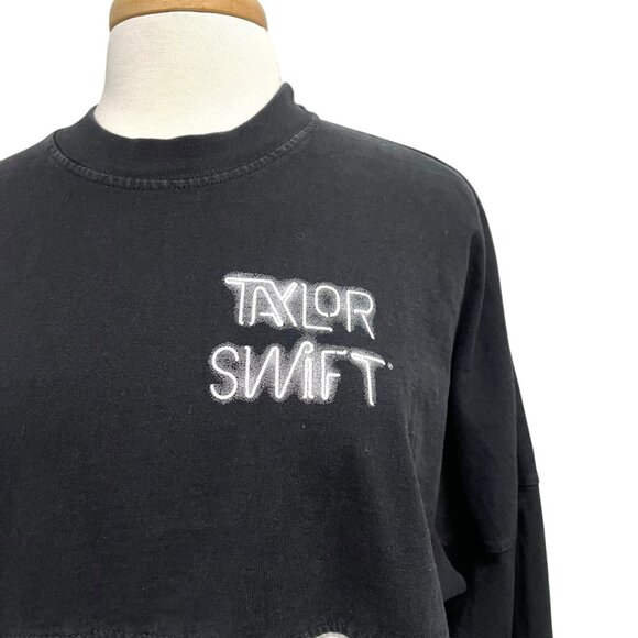 TAYLOR SWIFT 1989 Spirit Jersey Long Sleeve Shirt Top Black White size Large - Picture 2 of 7